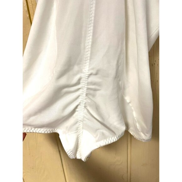 36C Long Tall Torso Shaper Shapewear White Extra Firm Control Compression NEW - Picture 10 of 15